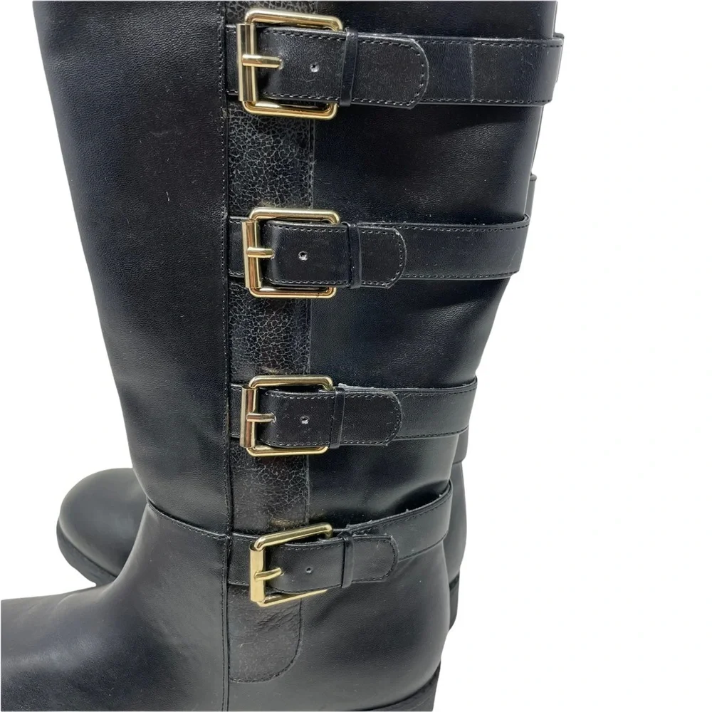 Michael kors Dhalia Reece buckle black boots‎ size 4 (girls)